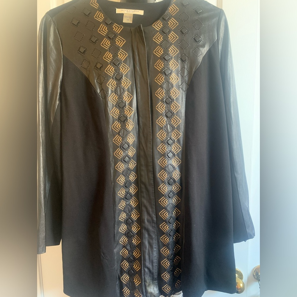 Peter Nygard Leather& Knit Jacket - image 8